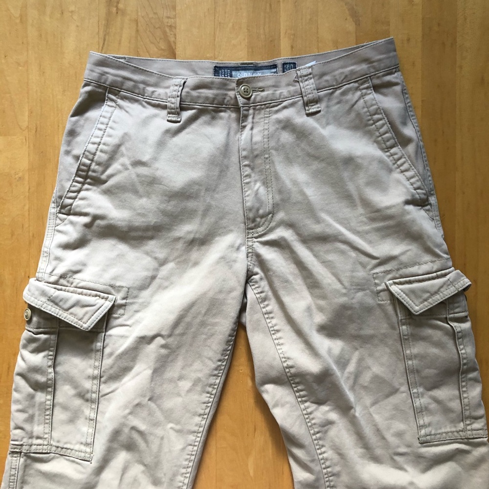 Old navy khaki cargo pants